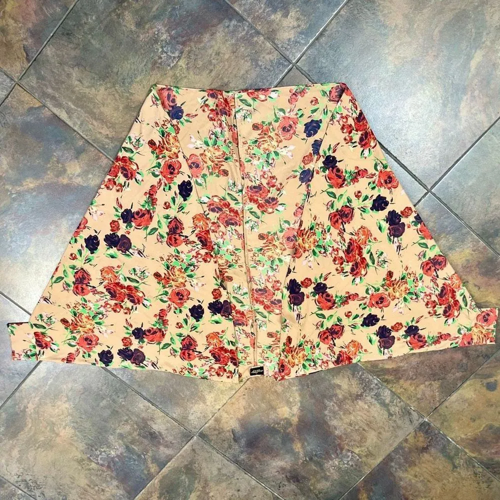 Audrey 3+1 Women's Open-Front Floral Print Cardigan - Image 6