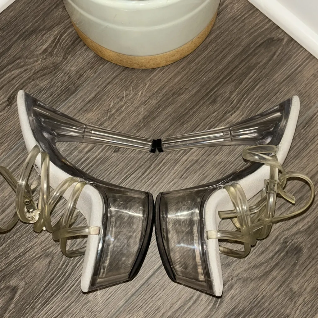 Ellie  Platform‎ Clear Strap Heels - Image 4