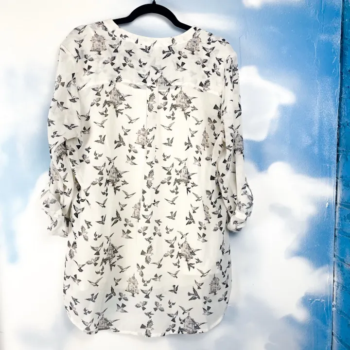Roz & Ali bird print blouse - Image 2