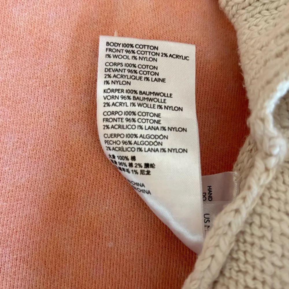 Pilcro Anthropologie Desert Intarsia Sweater Tee Womens Size Medium Cotton - Image 13