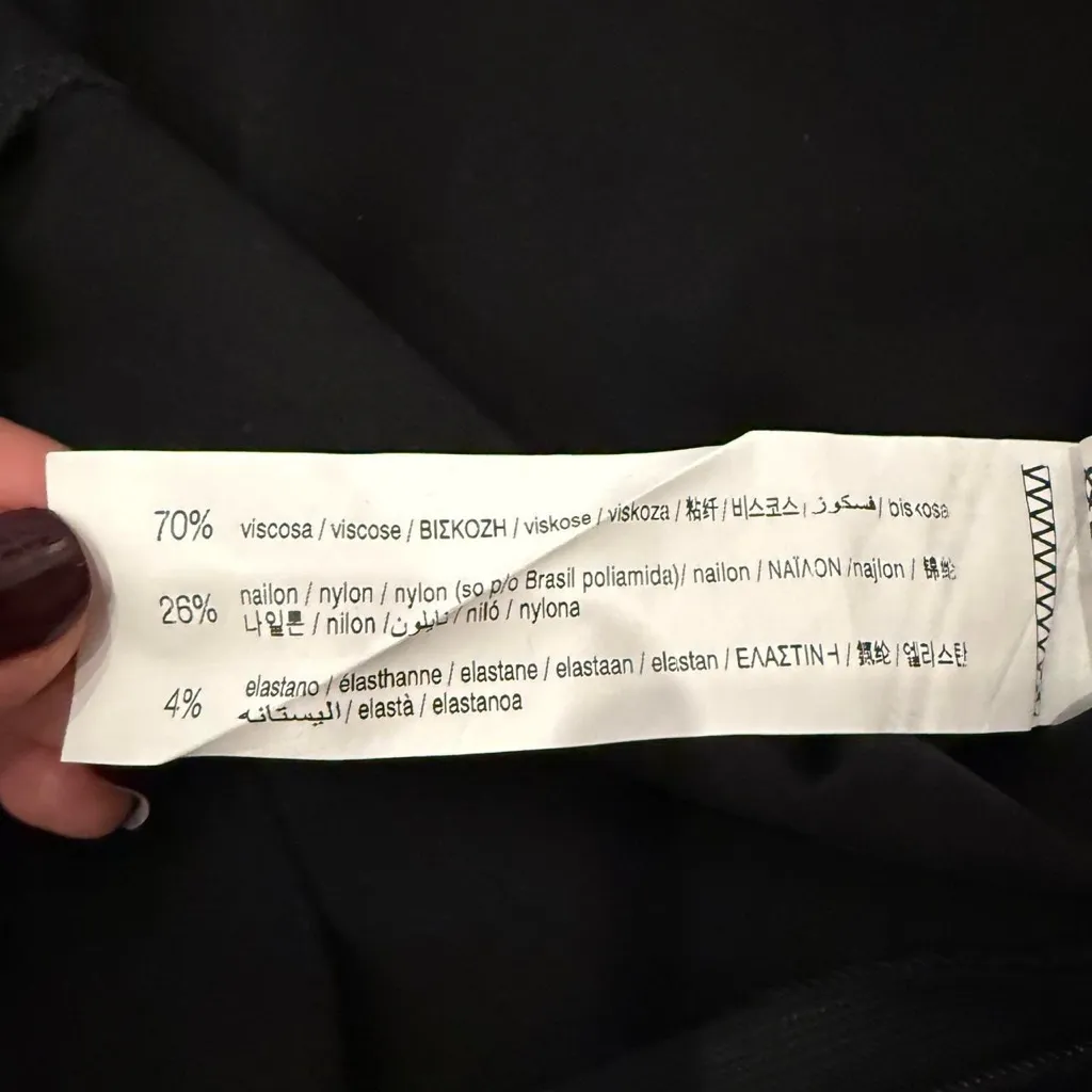 Pull & Bear Cropped kick flare pants Black - Image 6