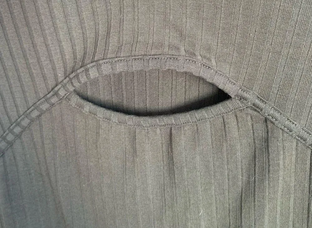 Lily Rose Cropped Olive Green Ribbed Top (Small) NWT - Image 4