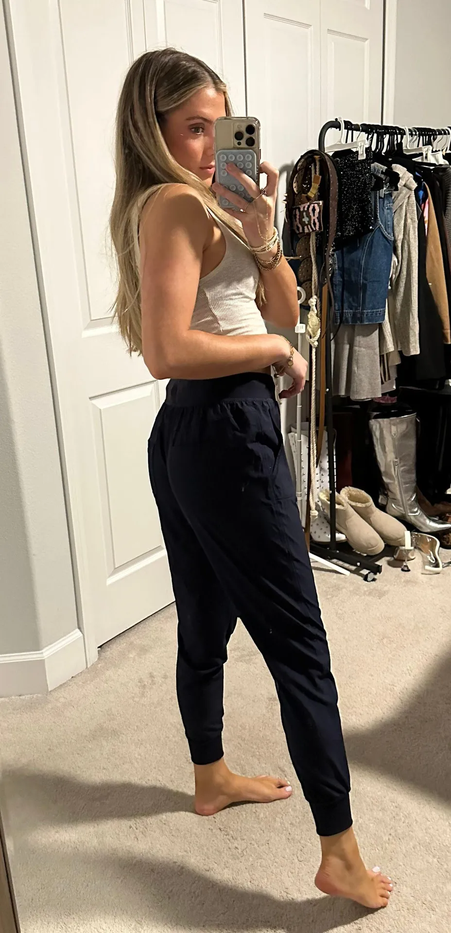 Navy Workout Joggers - Image 2