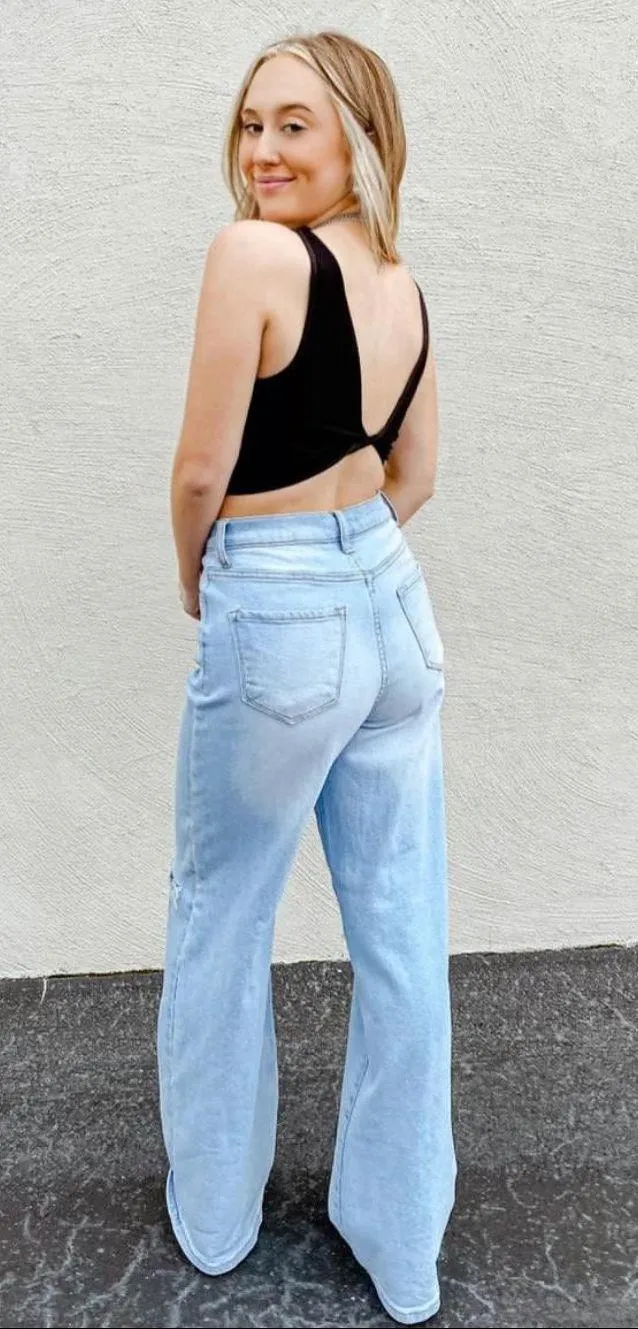 NIKIBIKI New Reversible Black Twist Crop Top  - Image 2