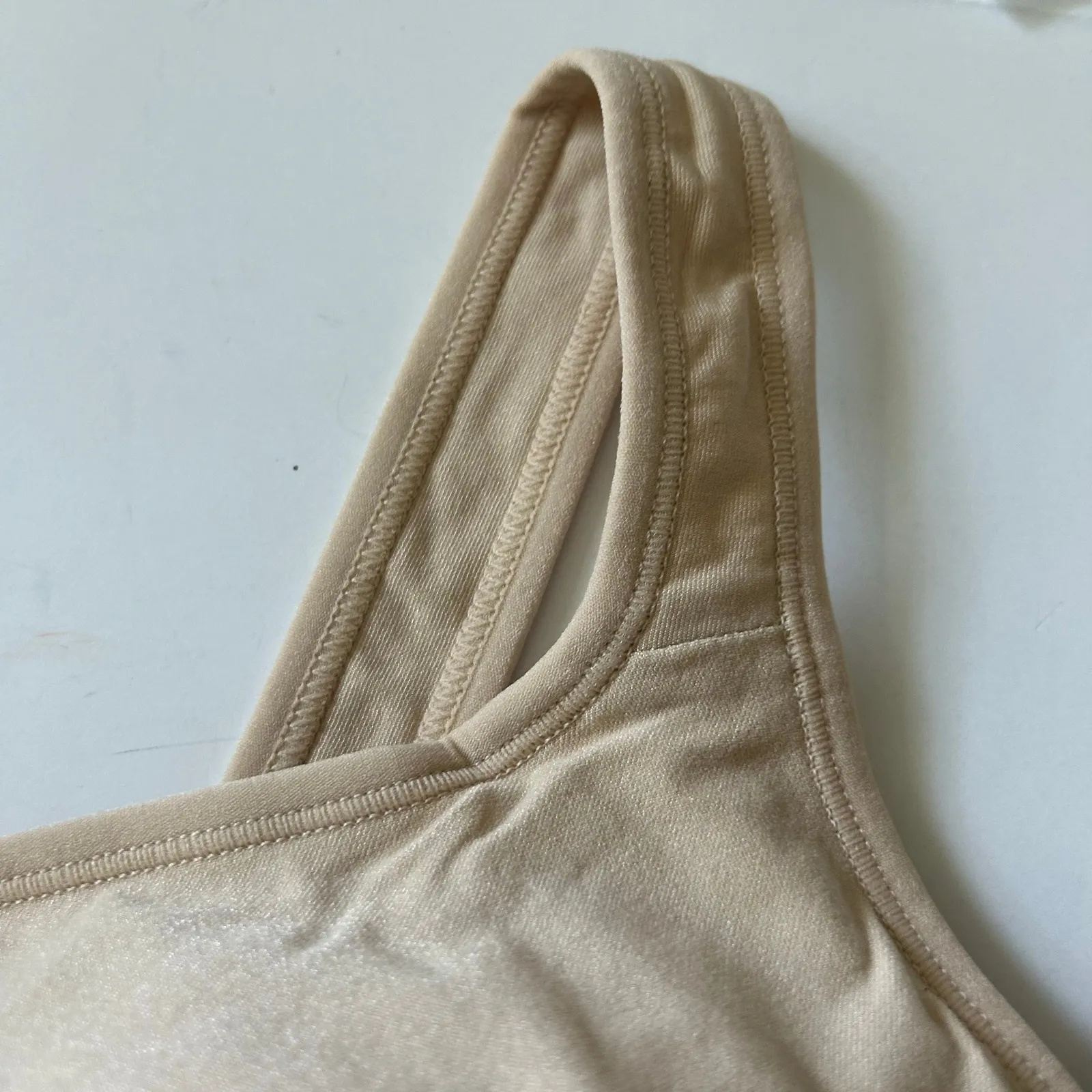 Truekind Daily Comfort Wirefree Shaper Shaping Bra Beige Nude XL New Tan - Image 5