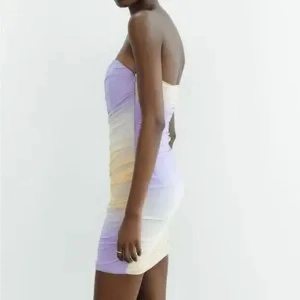 Zara Ombré Mesh Strapless Mini Dress - Image 2
