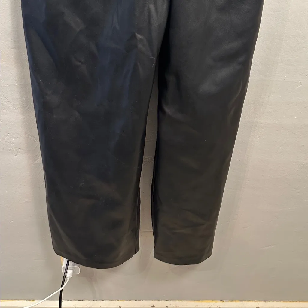 Banana Republic faux Leather Jumpsuit Black 10 - Image 6