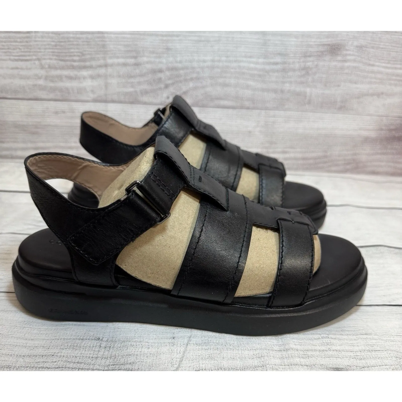 Woman's Cole Haan Grandpro Rally Fisherman Sandal - Black - Size 9B - Image 2