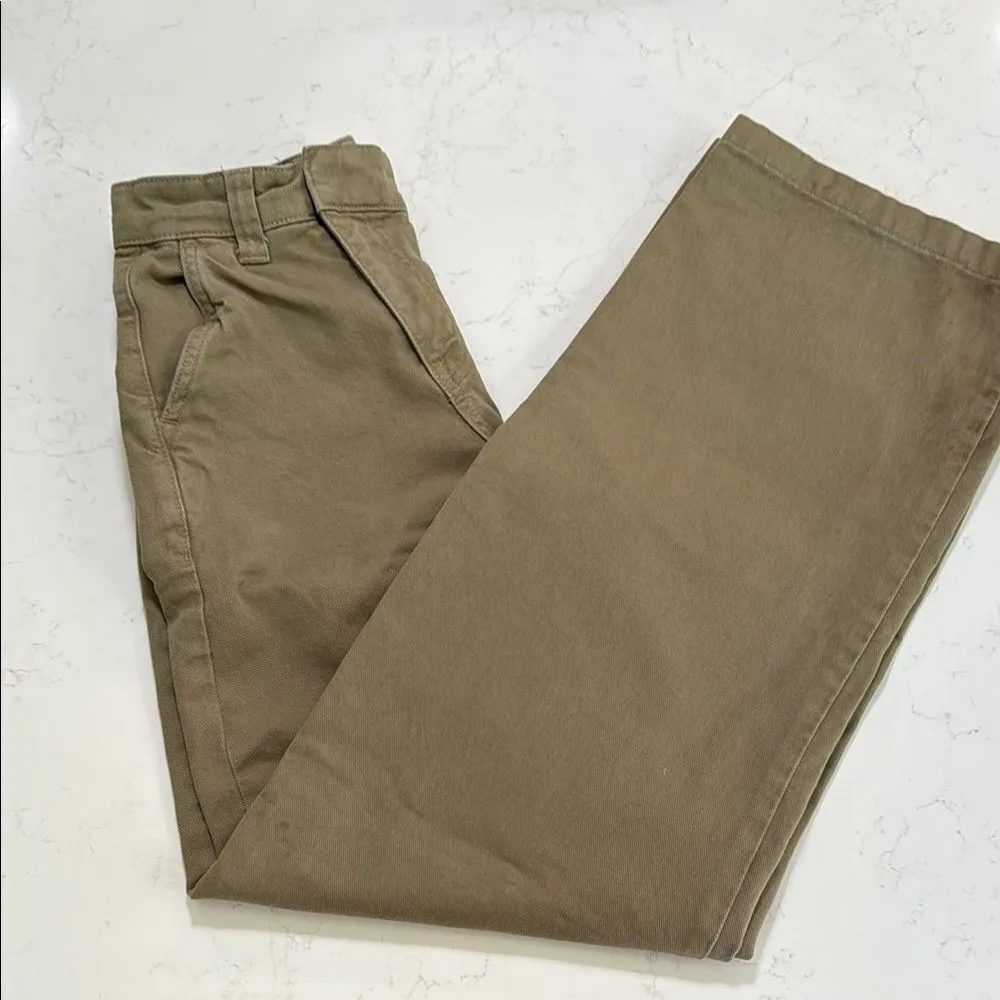 Zara women’s khaki jeans.  Oversized.  Size Small. - Image 3