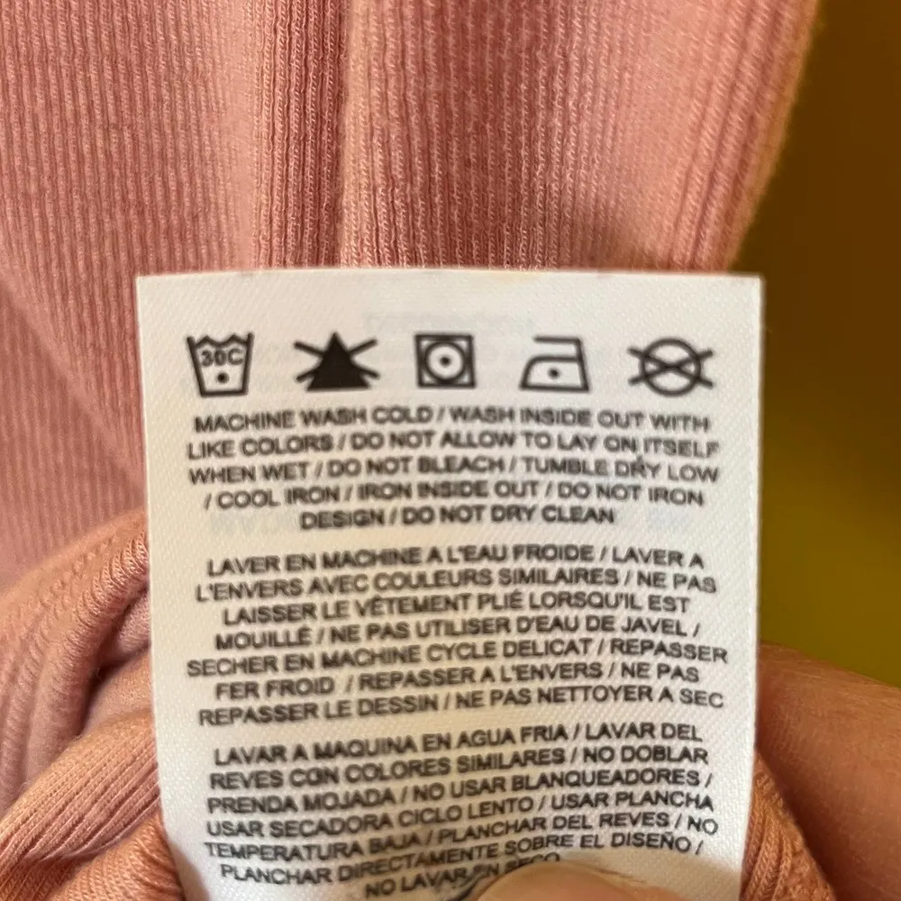 Nike Rose Ribbed Sleeveless Bodysuit S - Image 6