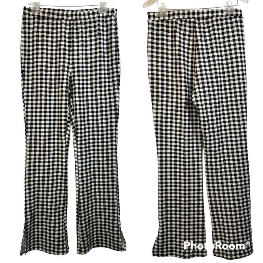 Black and White Plaid Shein Pants - Image 7