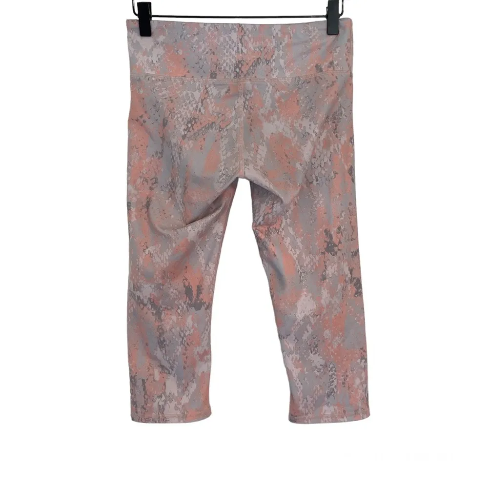 Alo Yoga Snake Print Airbrush Cropped Leggings Pastel Sz XS - Image 3