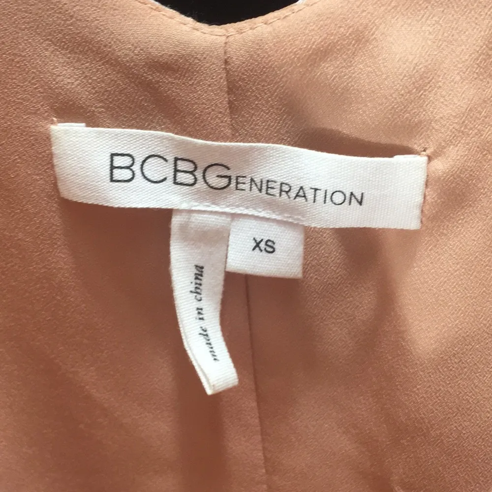 BCBGeneration Flounce Cami Maxi Dress, Peach, XSmall - Image 10