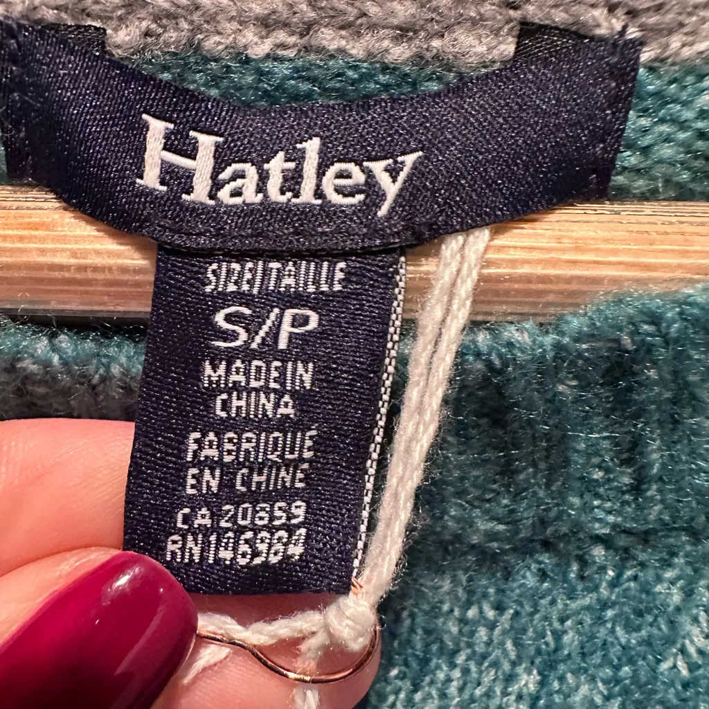 NWT Hatley Women’s Forest Green Knit Sadie Sweater Dress Size‎ Small Holidays - Image 4