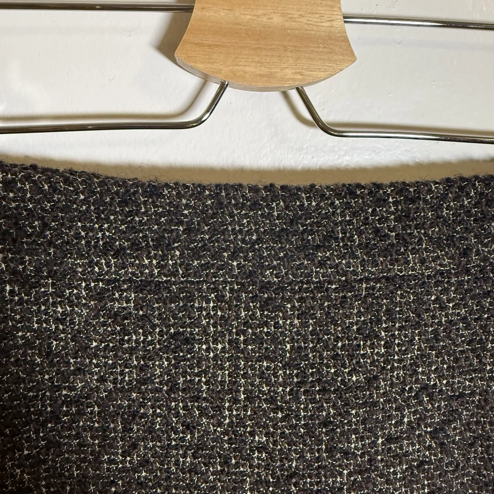 Ann Taylor Skirt‎ 12 Black Brown Tweed Wool Blend Lined Pencil Career Classic - Image 5