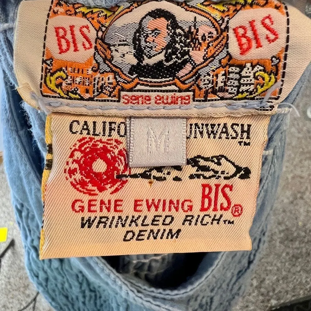 Vintage Gene Ewing Bis Bis‎ Top Blue Size M - Image 4