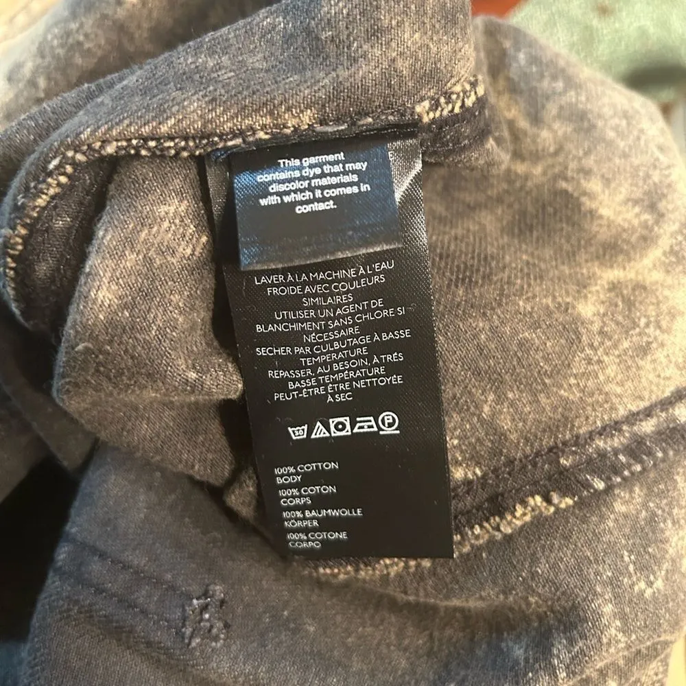 WE THE FREE People HIGH ROLLER Cotton Denim Moss Stone Jumpsuit(Size Small) - Image 7