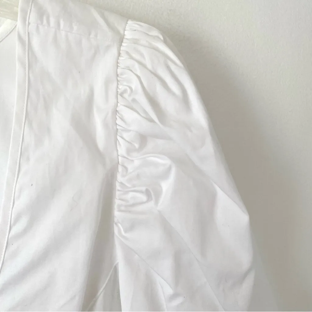 Polo Ralph Lauren NWTs Magi U-Neck White Cotton Blouse size 10 - Image 7