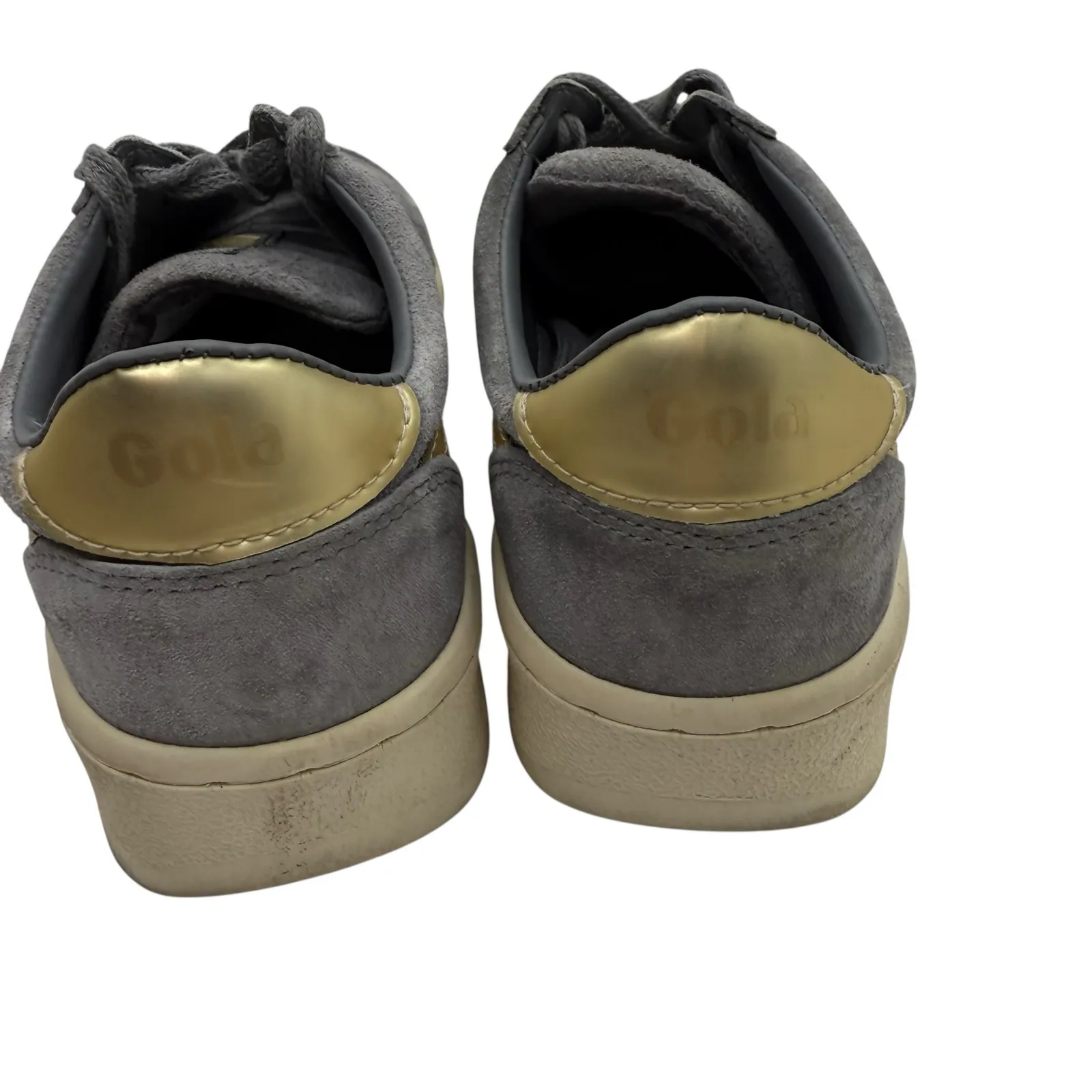Gola Grandslam Pearl Suede Sneakers Gray Size 6 - Image 5