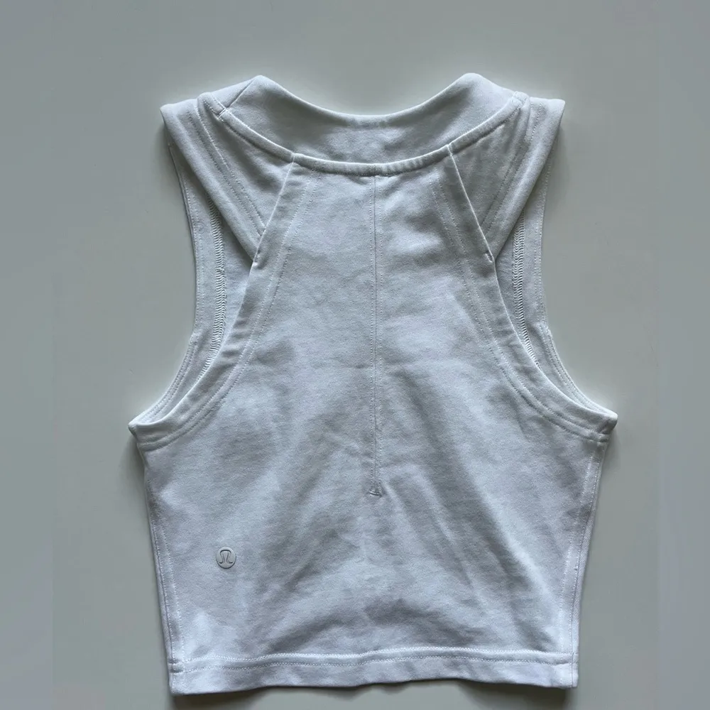 lululemon athletica Hold Tight Cropped Tank White-Size 0,2,4? - Image 2