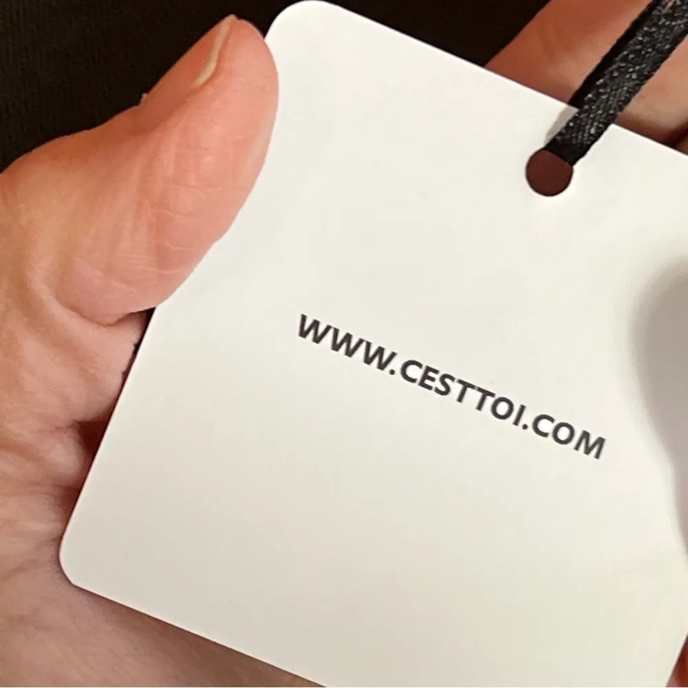 C’EST TOI Hoodie color block size small brown orange - Image 6