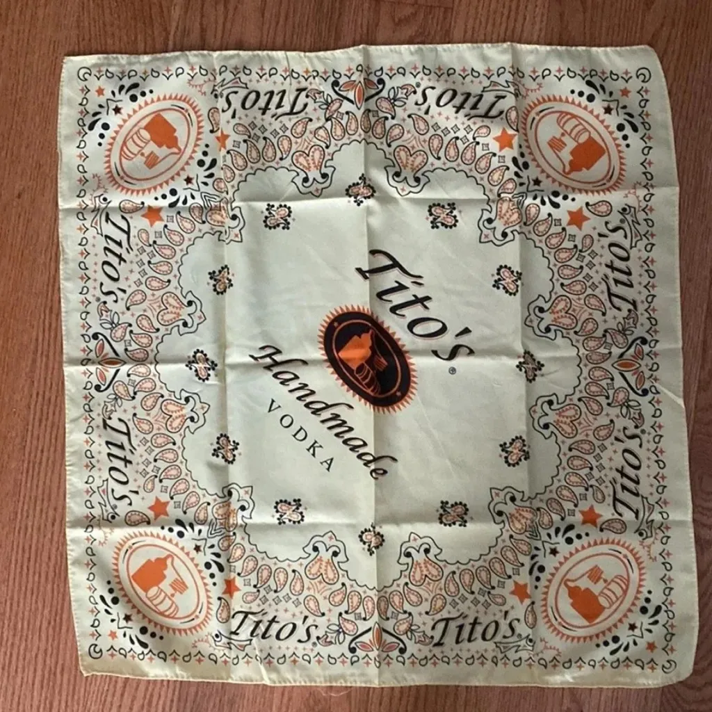 Tito’s Vodka Bandana Yellow - Image 2