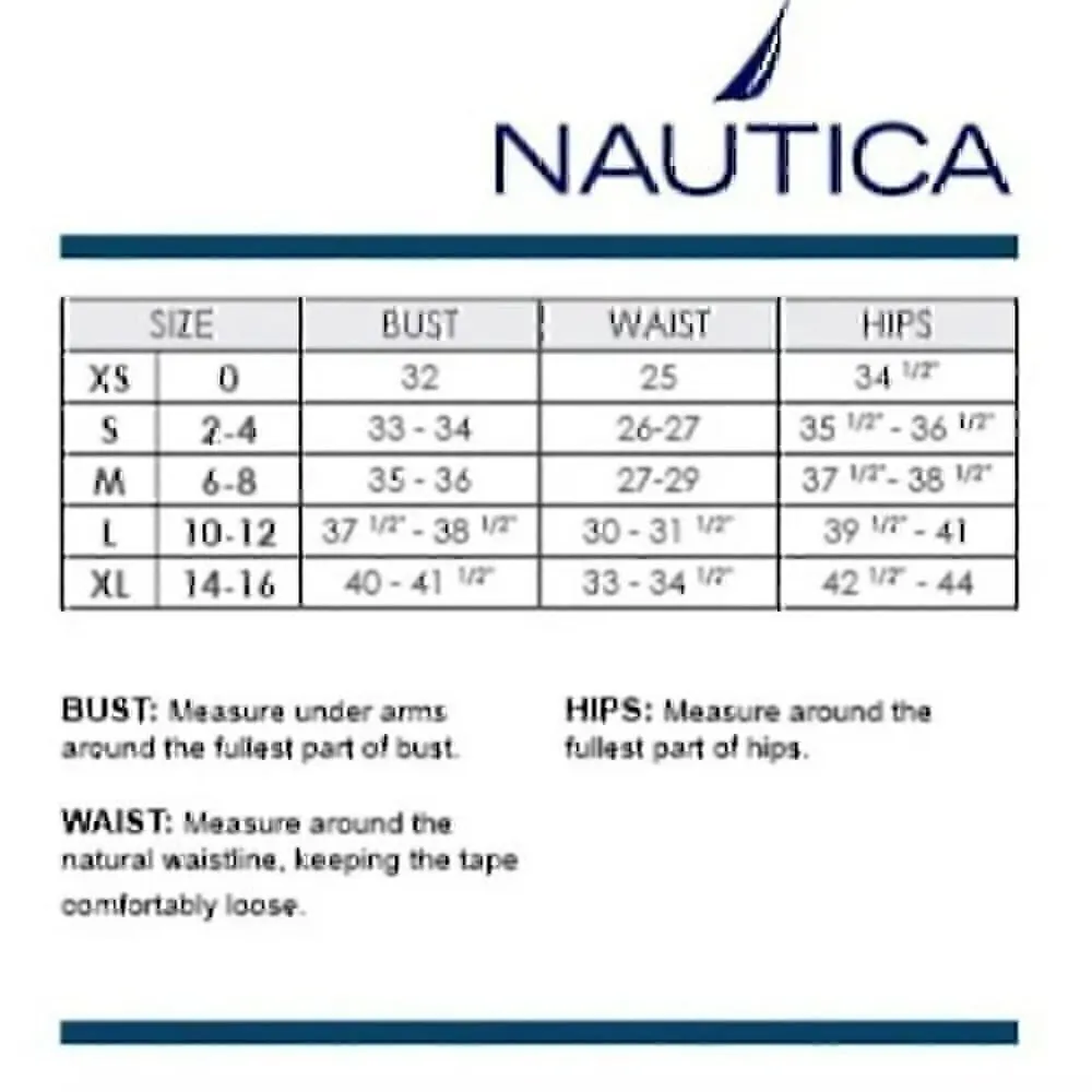 NEW NWT NAUTICA Navy Blue White Red Polka Dot USA Bow Tie Side Bikini BOTTOM 12 - Image 2