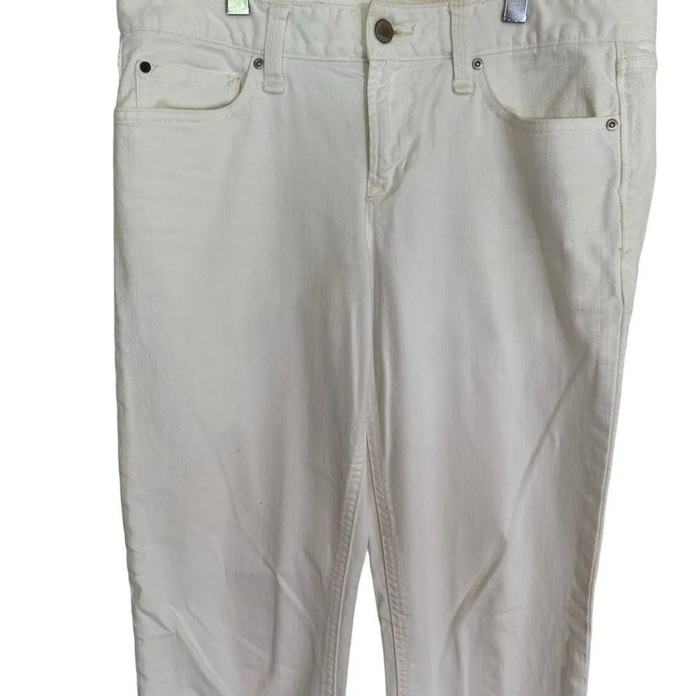 GAP 1969 White Real Straight Size 29r Denim Jeans‎ Ankle Crop - Image 3