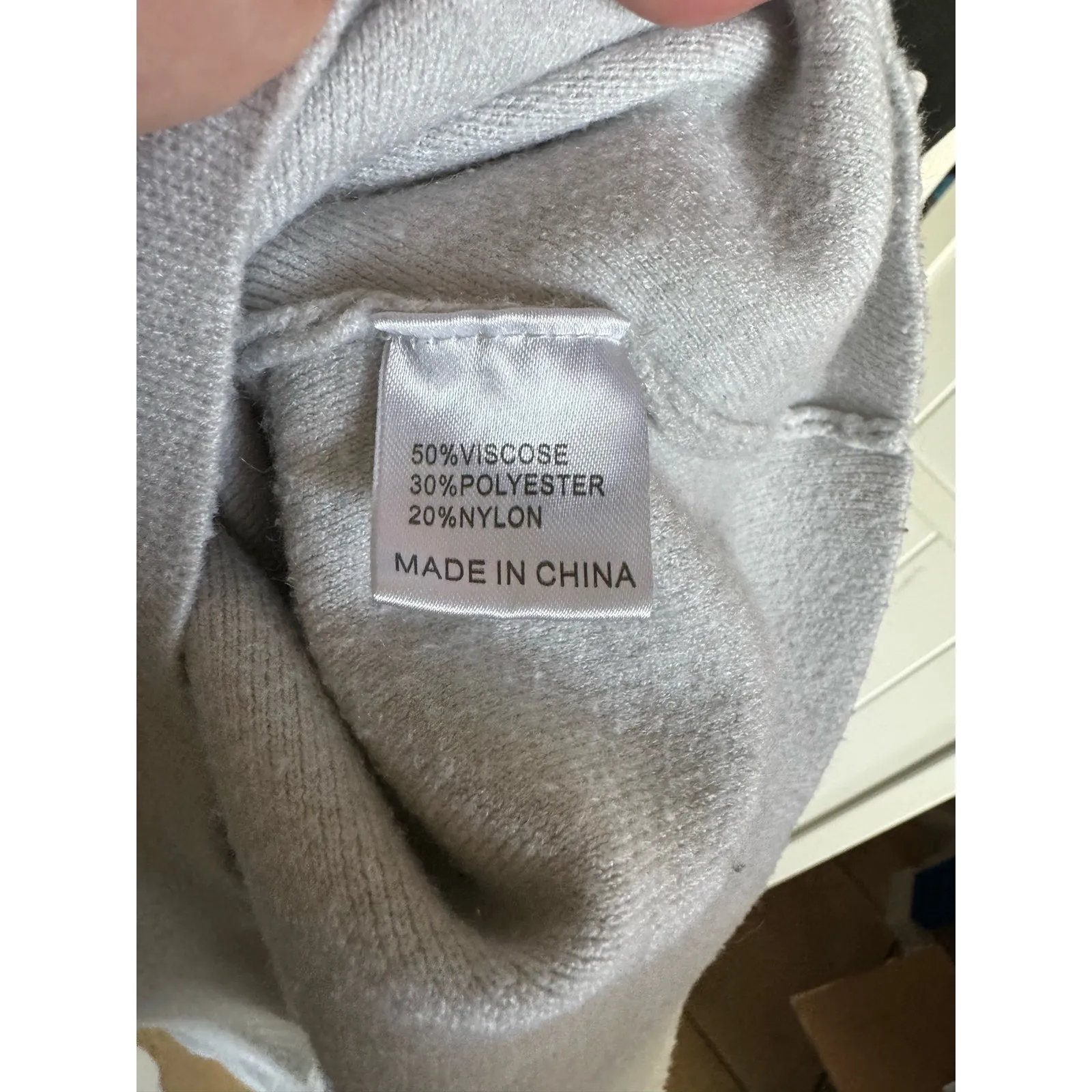 Princess Polly Womens Sweater Sz S M Light Gray Cropped Bell‎ Sleeve - Image 10