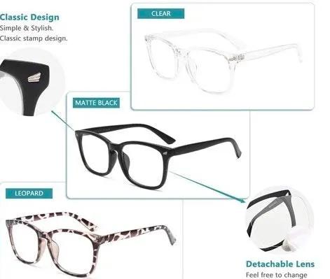 Gaoye Blue light Computer Reading Glasses Black Matte Frame - Image 6