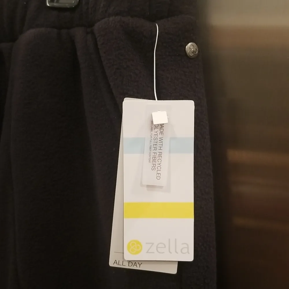 💕ZELLA💕 Cozy Up Polar Fleece Sweatpants ~ High Rise Black Large L NWT - Image 14