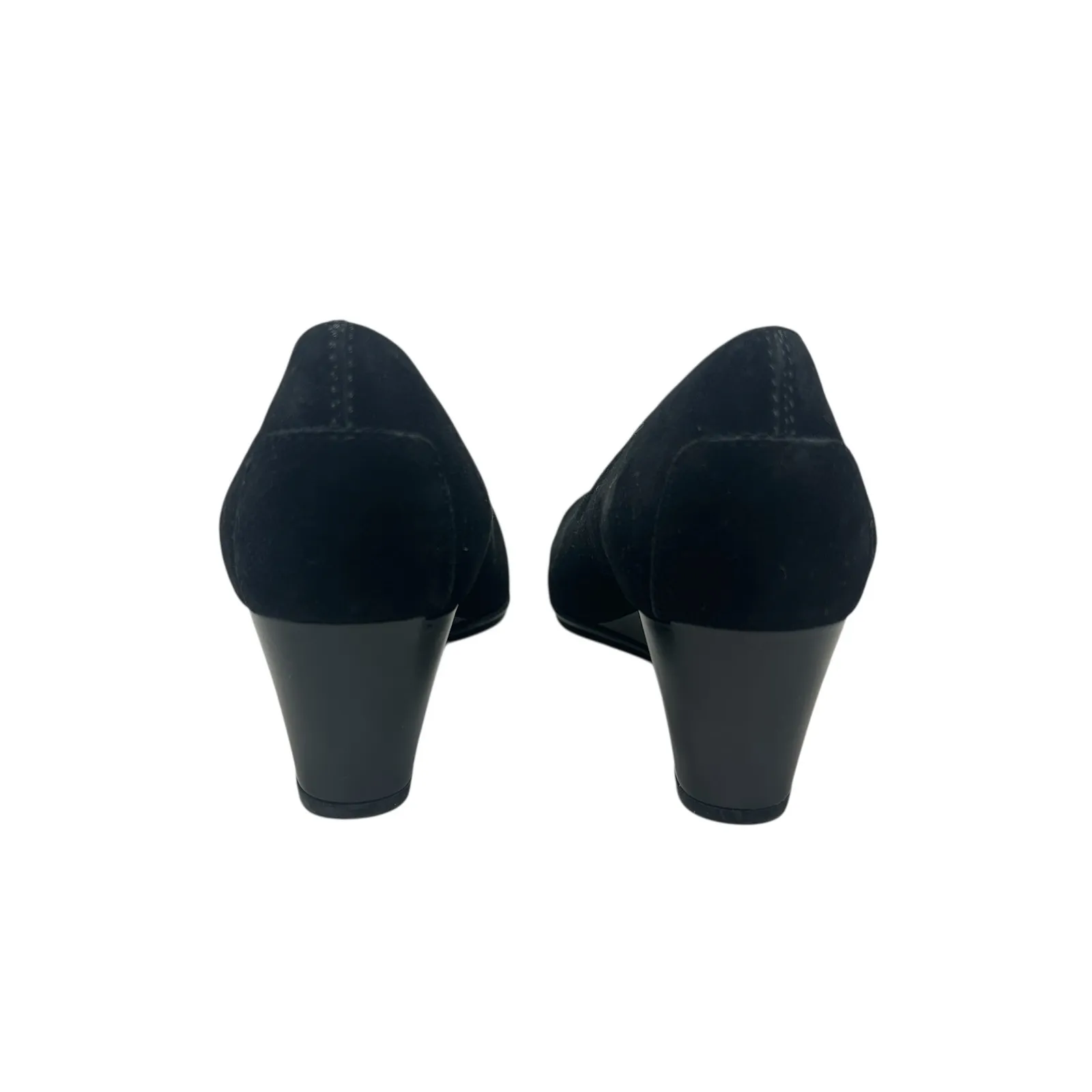 Tod's Zeppa Gomma Wedge Heels Pumps Shoes Suede Black‎ Size 35.5 US 5.5 - Image 7