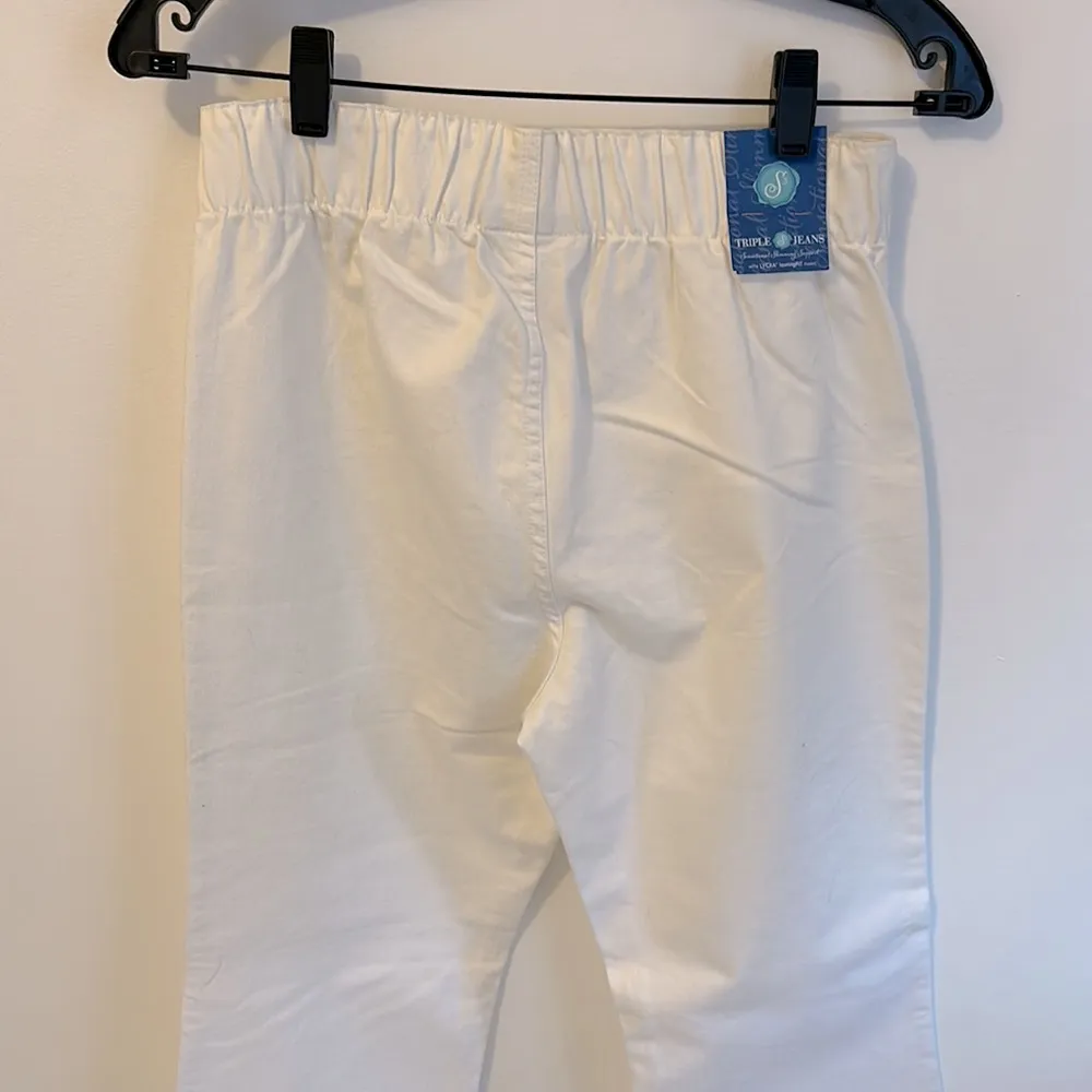 Soft Surroundings Triple S Bootcut Jeans White - Image 5