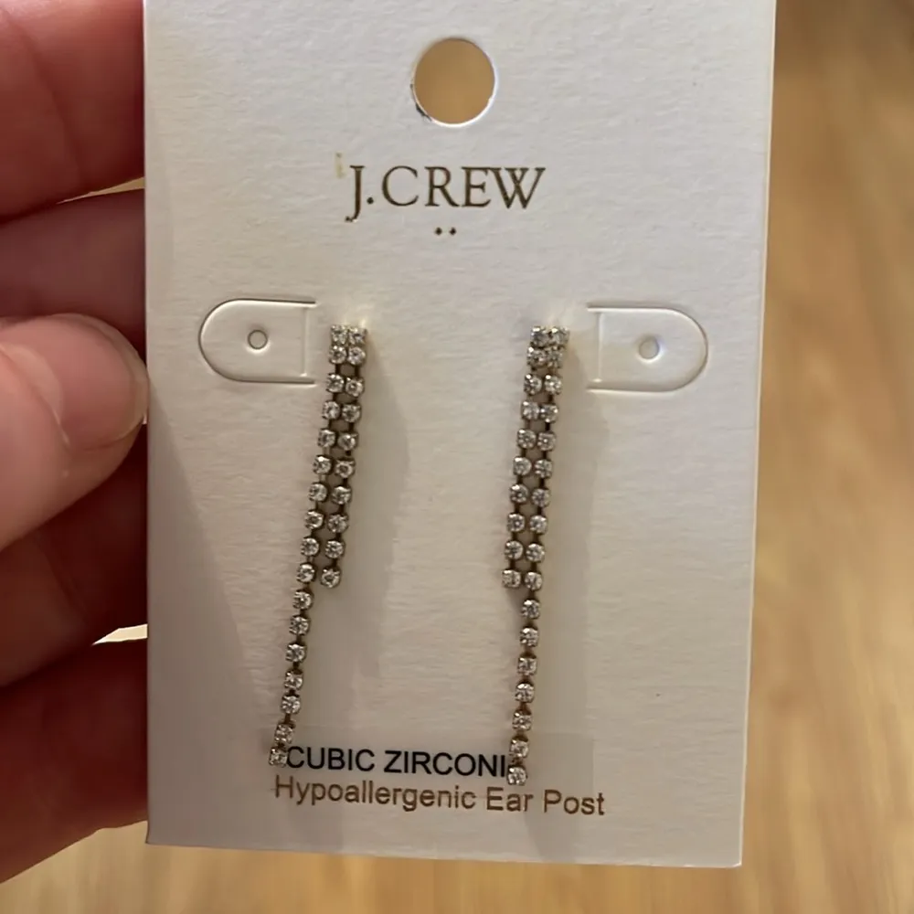 J. Crew Tiny crystal waterfall earrings - Image 2
