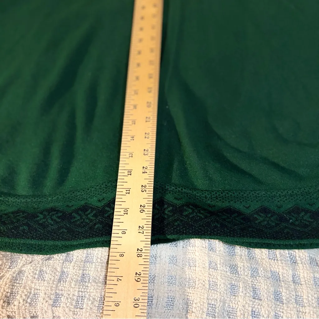 Emerald Green Poncho Sweater Size L - Image 10