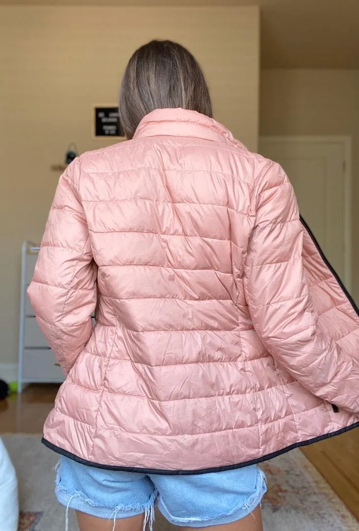 Michael Kors Blush Pink Puffer Jacket - Image 3