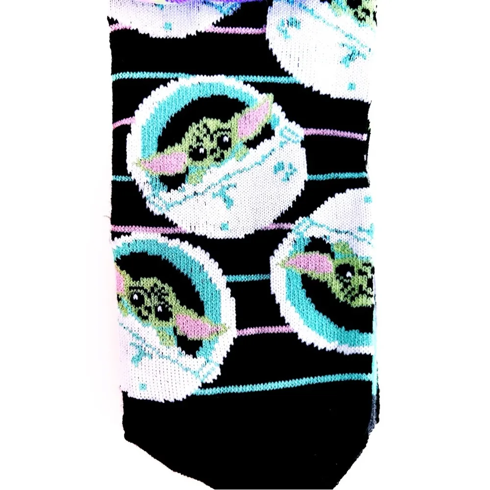 Disney Star Wars Womens No Show Socks The Mandalorian Grogu Baby Yoda Fun Gift - Image 6