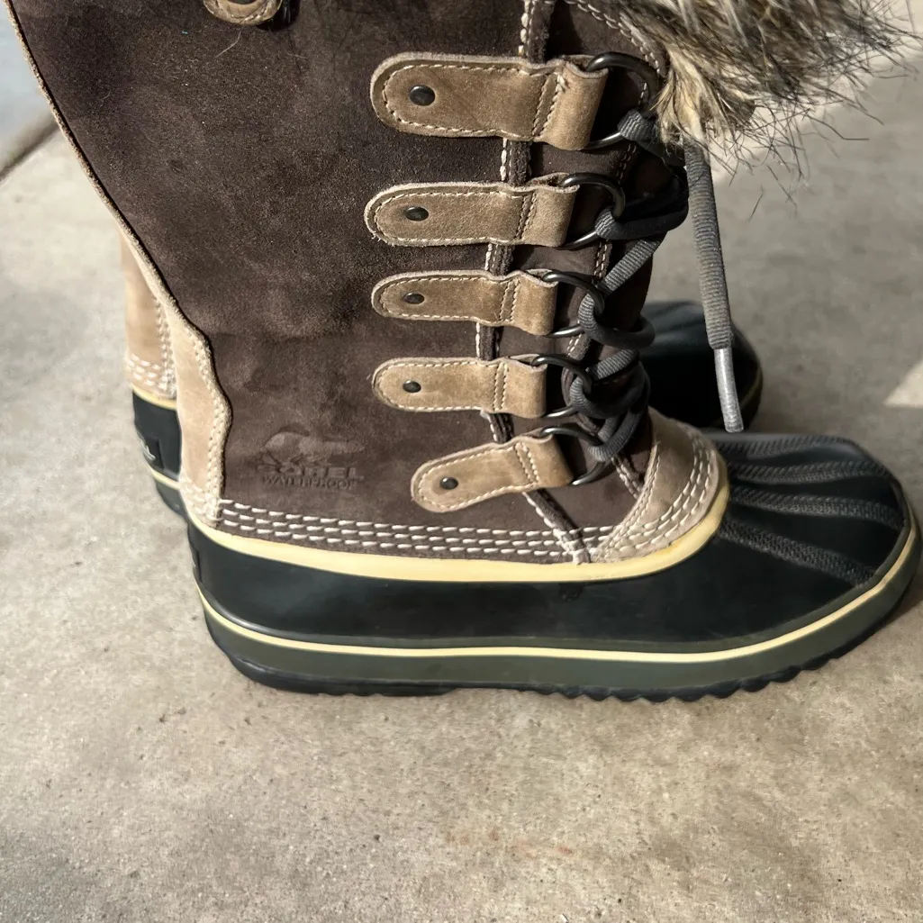 Sorel NL1540 Joan of Arctic Snow Gray Waterproof Leather Boots Women’s Size 10 - Image 7
