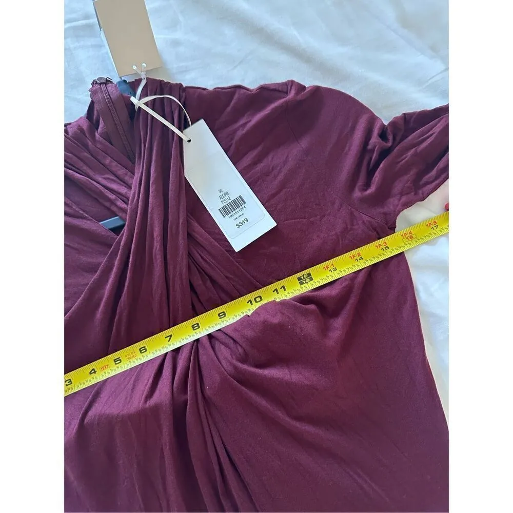 NWT Etcetera Wine Adorn Dress Size 00 - Image 5