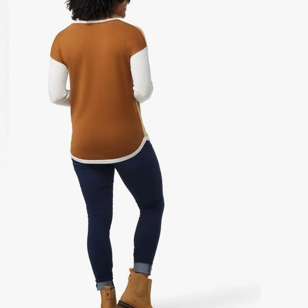 Smartwool Women's Shadow Pine Colorblock Merino Wool Sweater - Image 3