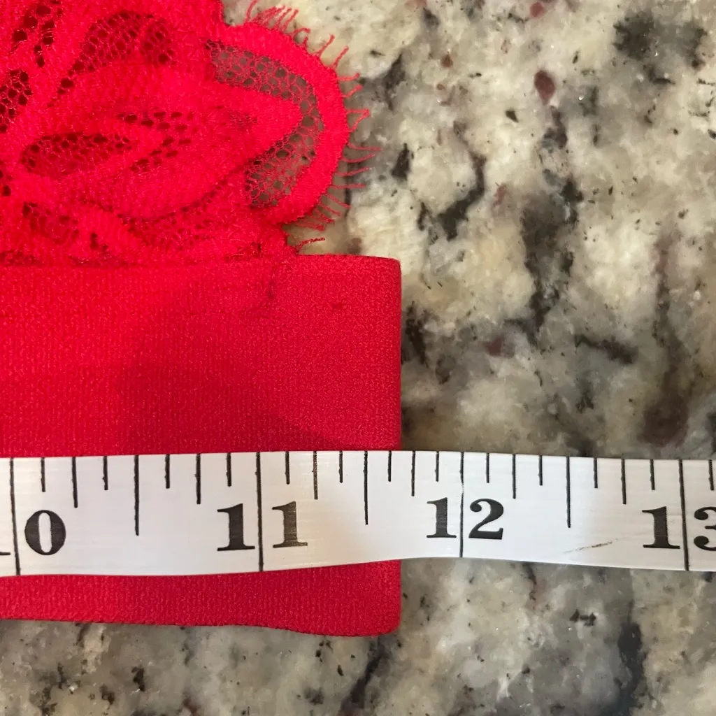 PINK Victoria's Secret Red Lace Bralette - Image 5