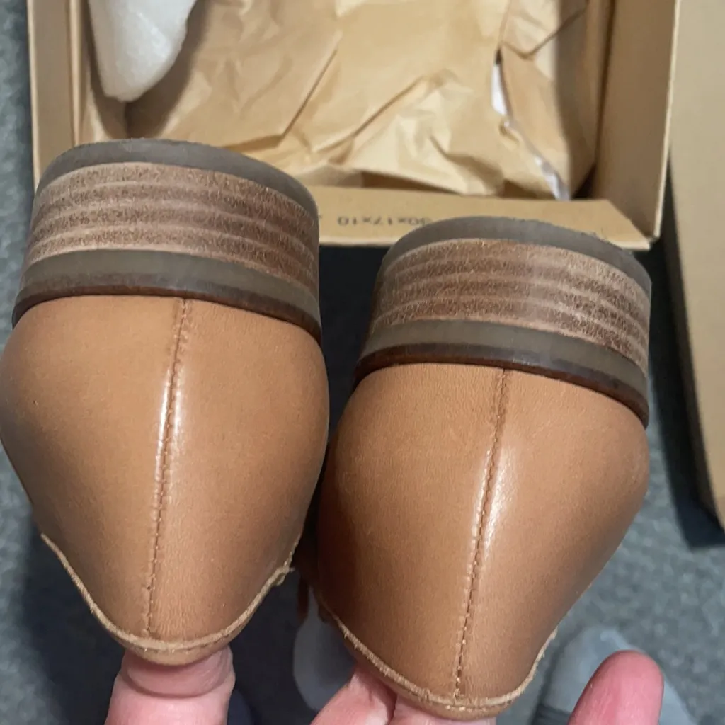 - Lucky Brand Camdyn Leather Perforated Loafers - Latte 9.5M - Image 5