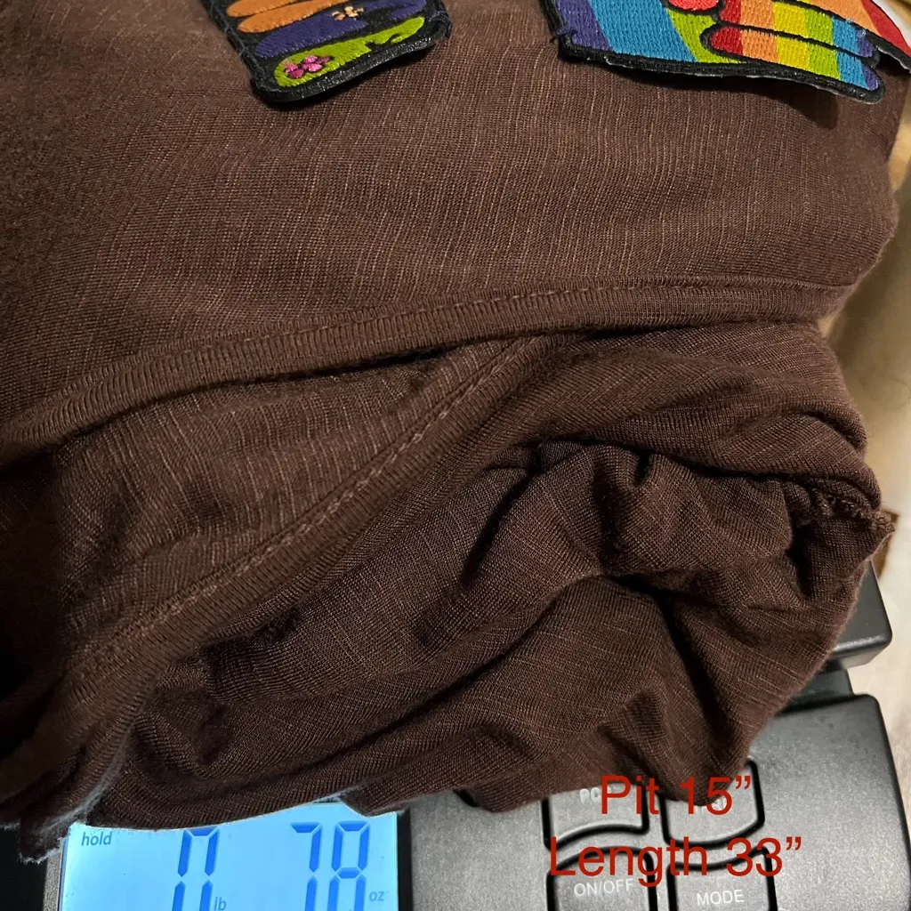 Brown layered vest with a boho vibe #festivalvibes ALYX size L :Box OW4: Size L - Image 9