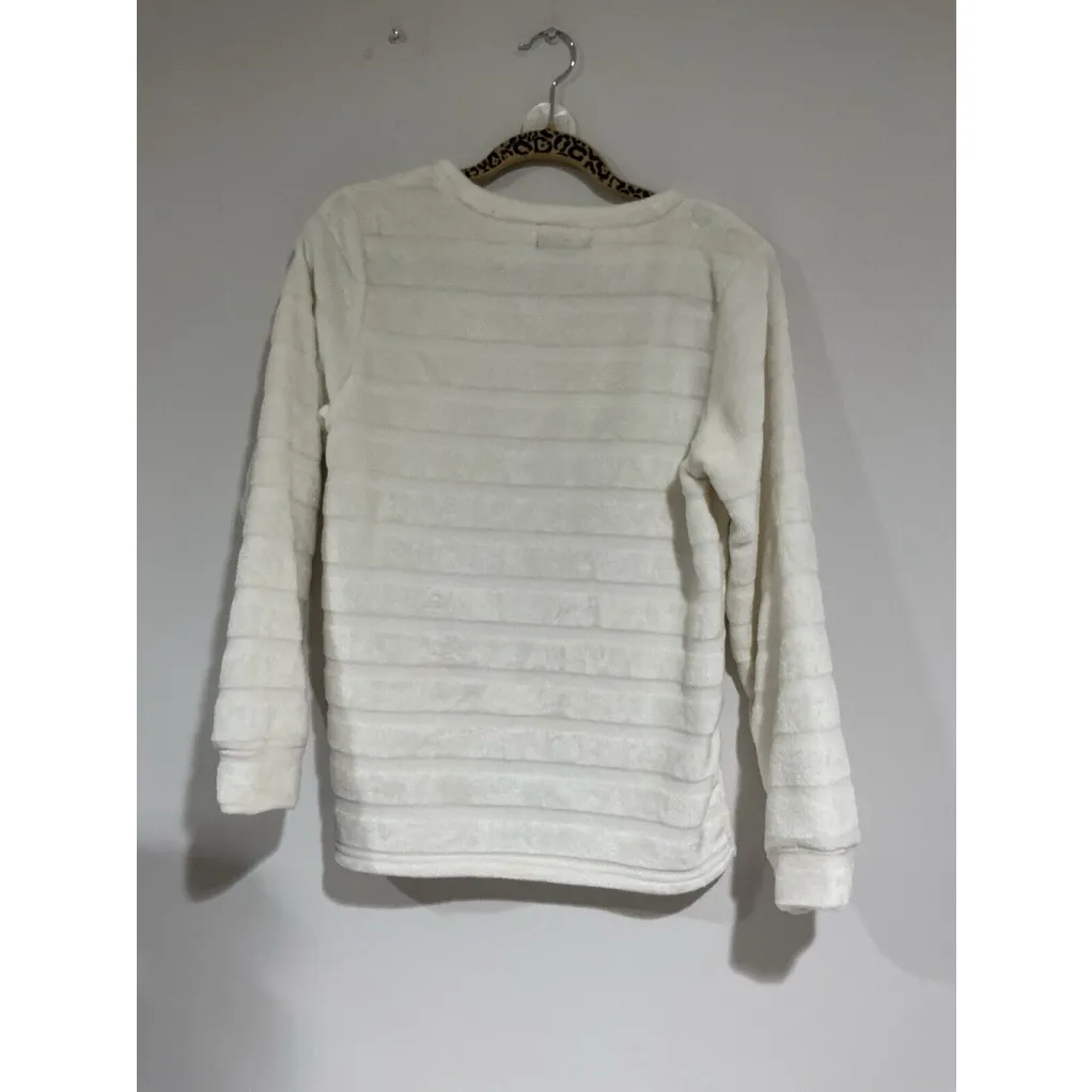 Woman’s Alison Andrews Size Medium Ivory Soft & Fluffy Pullover Sweater - Image 3