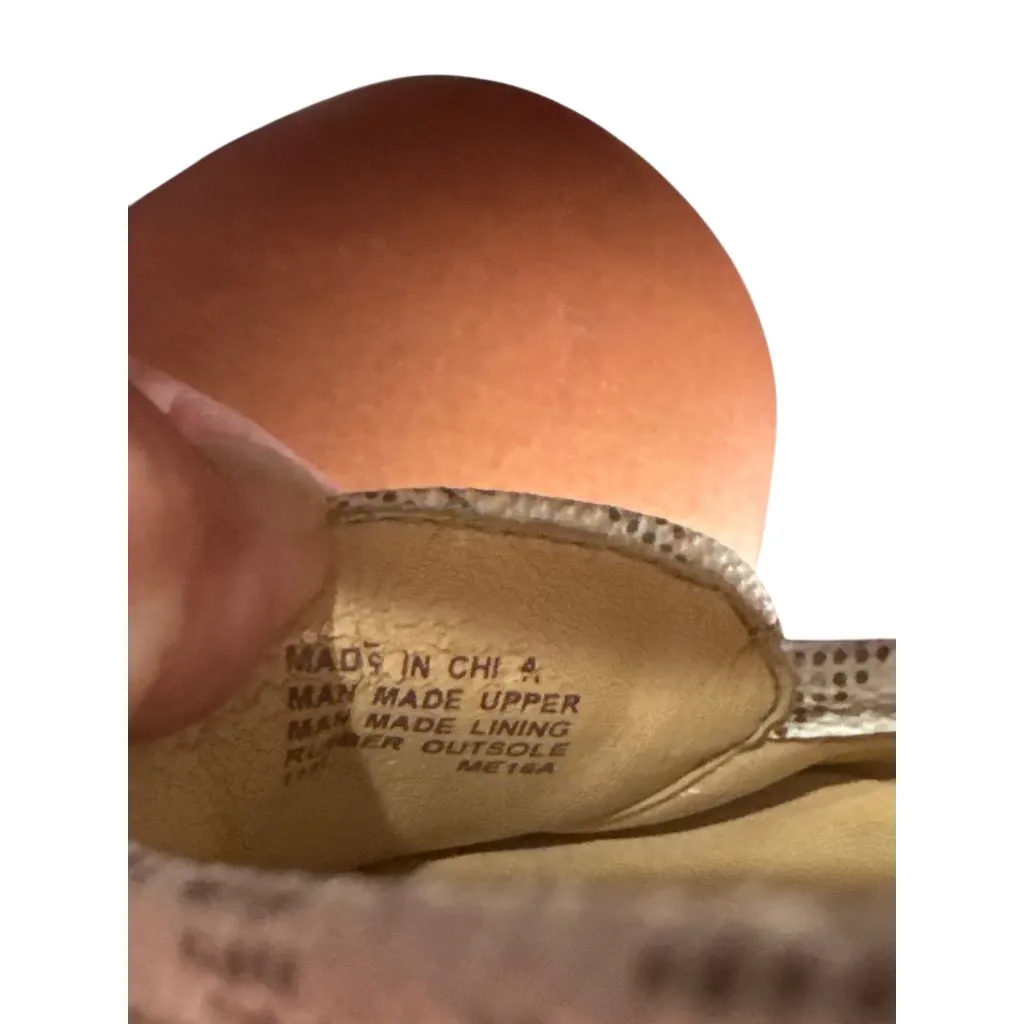 Michael Kors Womens Ballet Flats Slip-On Logo Beige Size 8 SKU 8854 - Image 7