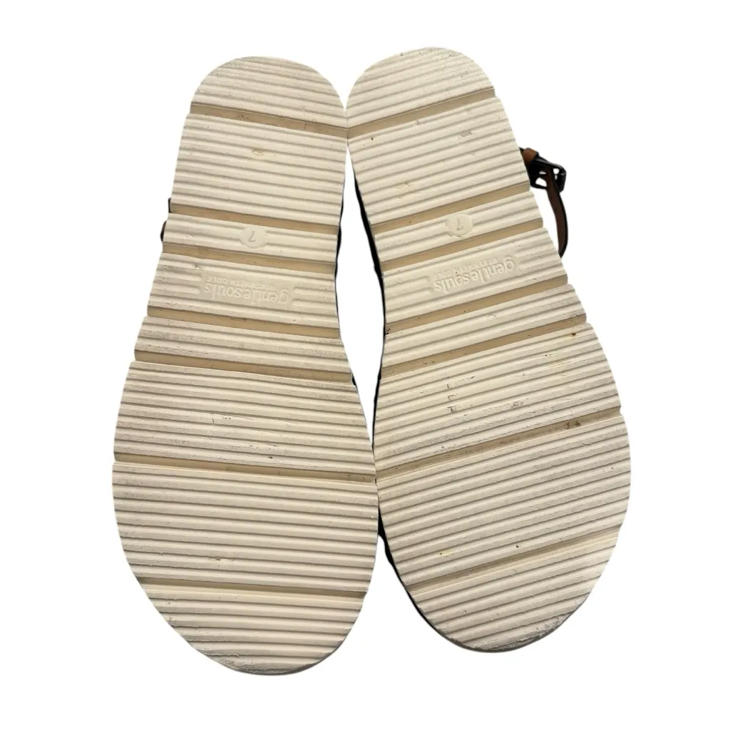 Gentle Souls Lucille Raffia Platform Sandal, Sz 7 - Image 15