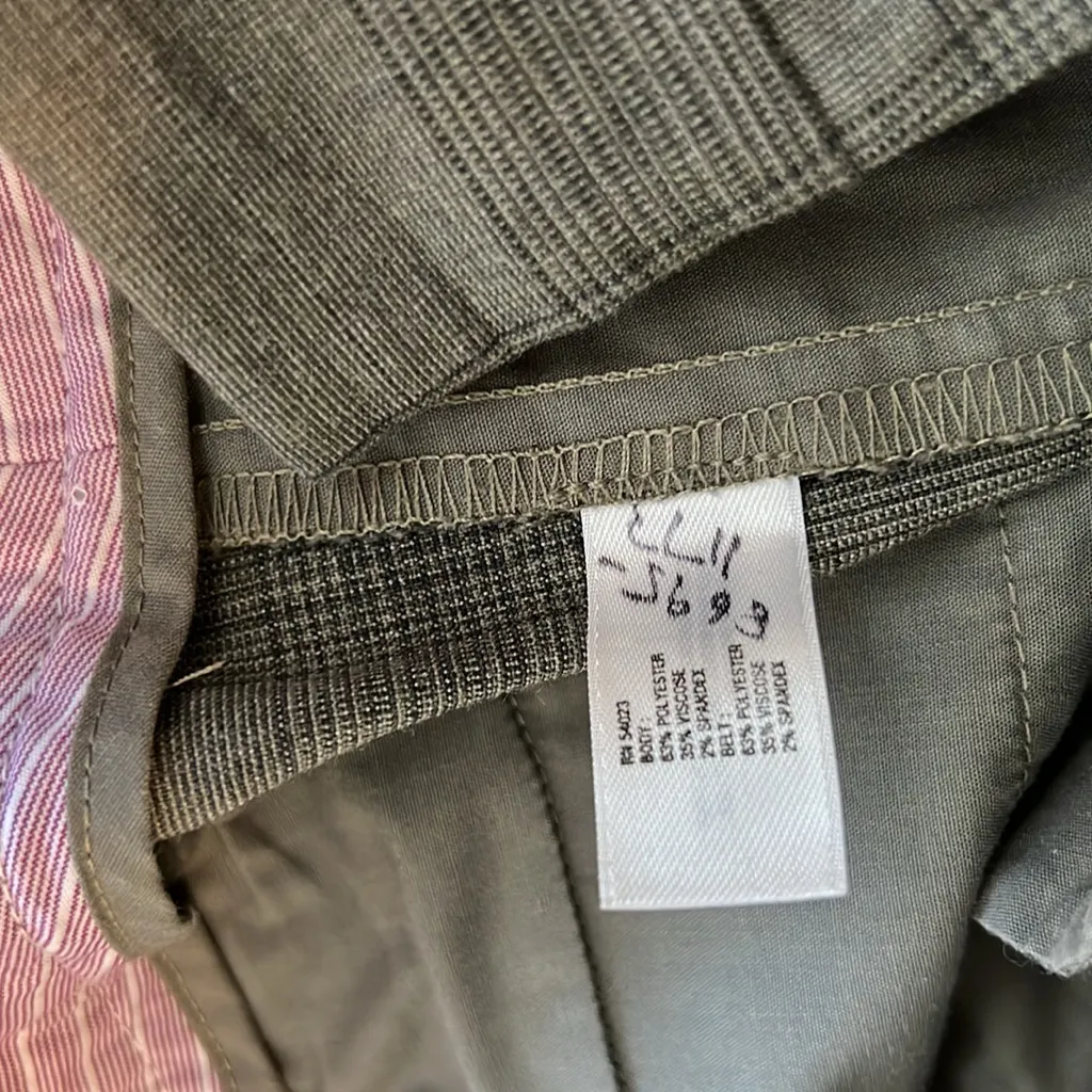 GAP The Trouser Plaid Mid-Rise Wide Leg Dress Pant Trouser, 12 - Image 10