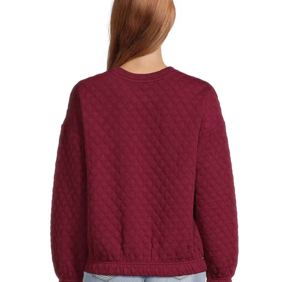 Time and Tru Women's burgundy Crew Neck Sweatshirt XXXL Red Size undefined - Image 3