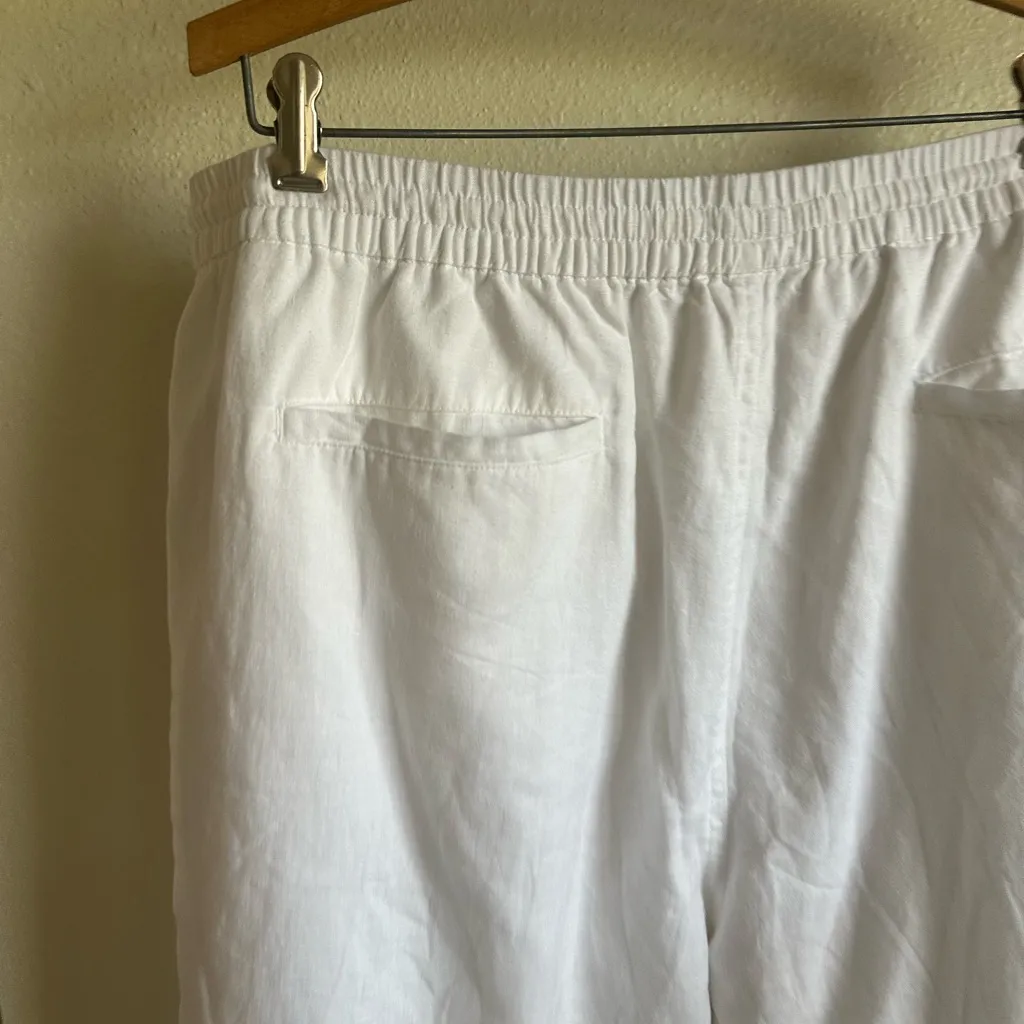 Kim Rogers White  Linen Pants. - Image 9