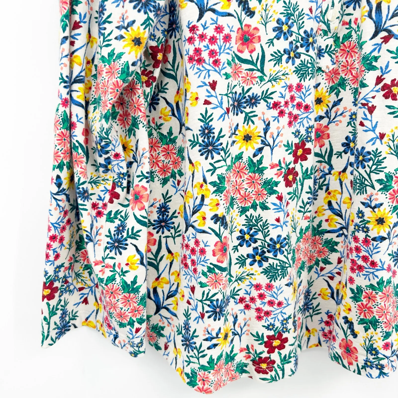 Style &‎ Co Womens Cottagecore Spring Long Sleeve Floral Blouse Popover Shirt 2X - Image 4